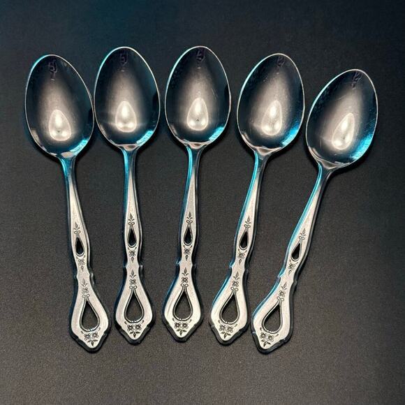 Set of 5 ROGERS VTG. Autumn Ballad (Stainless)
Place/Oval Soup Tablespoons KOREA - Picture 1 of 5